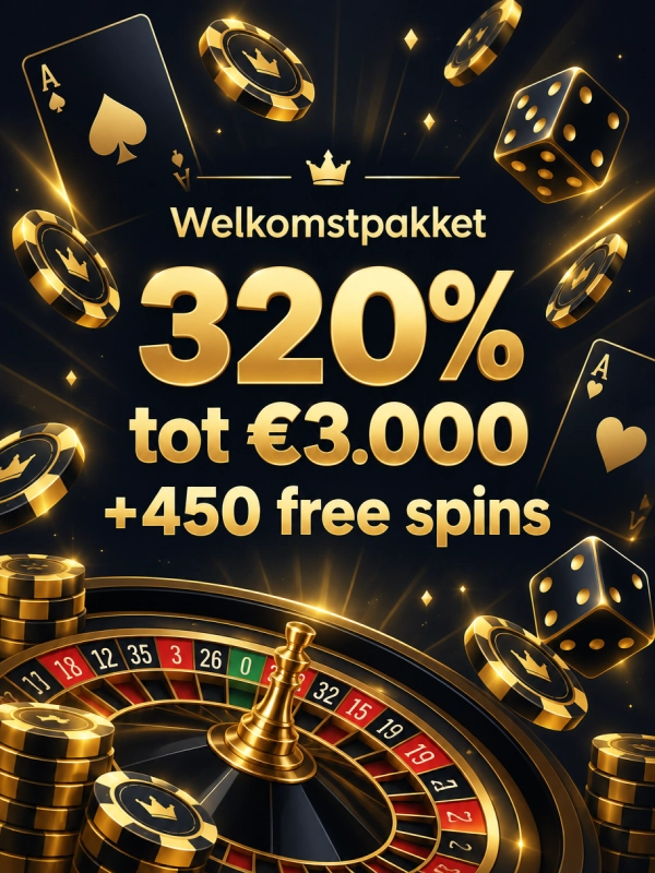Gangsta Casino welkomstpakket met 320% tot 3.000 euro en 450 free spins